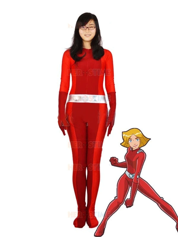 totally spies clover red lycra spies superhero cosplay