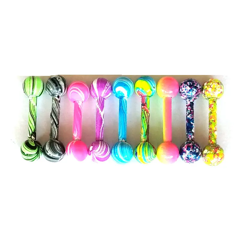 

16G Stainless Steel Tragus Piercing Helix 3mm Balls Barbell Body Jewelry Mix 100pcs New Color Ear Cartilage Earrings
