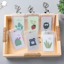 Стиль, пластиковый милый мультяшный идентификатор автобуса, держатель карты, горячая распродажа, брелок для ключей, чехол, кошелек, кошелек, чехол для милой девушки