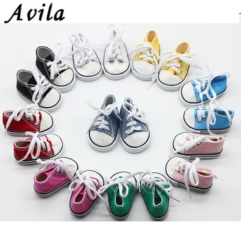 

Pink /White/Cowboy/Red Color Doll Shoes For 18 Inch Baby Doll Handmade Sneakers Girl Clothes Accessories 43cm baby Doll