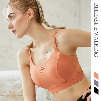 

R&W Quick Dry Breathable Womens Sports Bra Summer Gym High Intensity Sport Vest Ups Bras Sleeveless Yoga Running HIIT Training