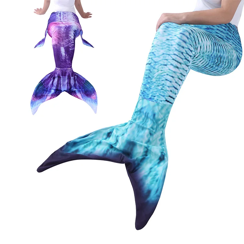Koop Nieuwe Womens Mermaid Tail Volwassen Cospaly Kostuums Badmode Badpak Fancy Kostuum voor Zwemmen Pak Disfraz Mujer Cospaly Outfits