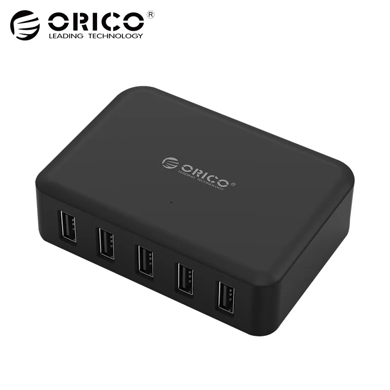  USB дорожное зарядное устройство, ORICO 5 портов умное быстрое зарядное устройство 8A40W для iPhone 7 samsung Galaxy S6 Edge Xiaomi более 