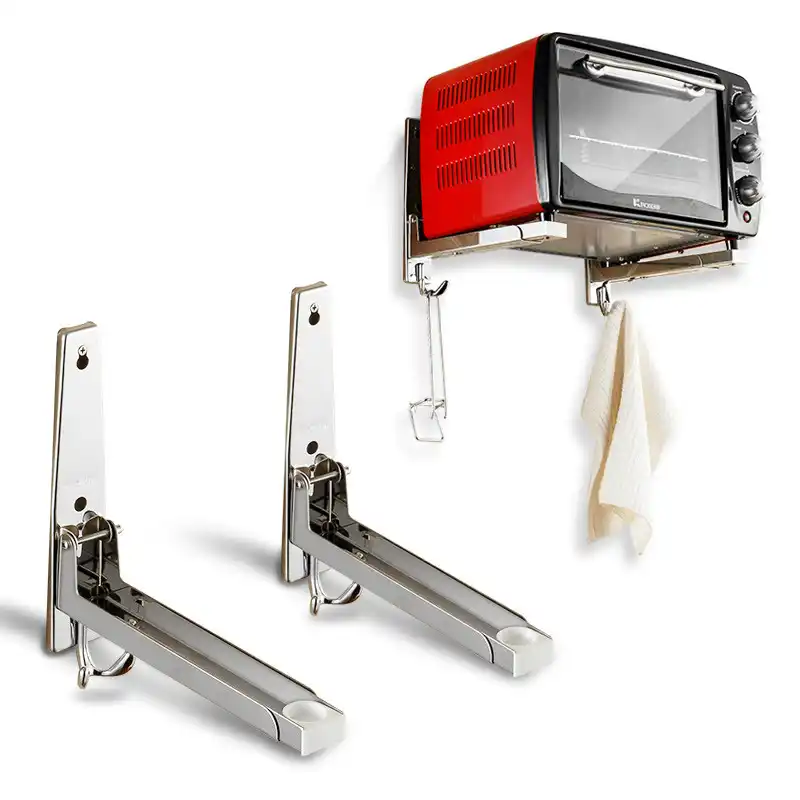 A1 304 Paslanmaz Celik Mikrodalga Firin Raf Aparati Aski Mikrodalga Firin Duvar Montaj Mutfak Braketi Lu5035 Wall Mounted Kitchen Racks Aliexpress