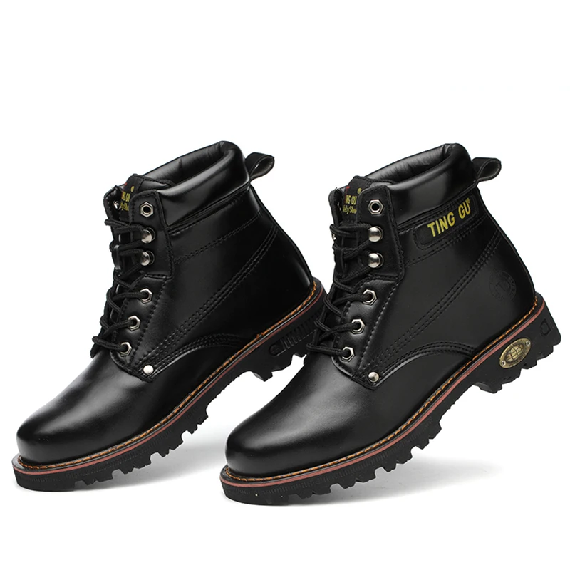 JACKSHIBO/мужские мотоциклетные защитные рабочие ботинки; защитная обувь со стальным носком для мужчин; защитная обувь для защиты от разбивания; Рабочая обувь; ботинки