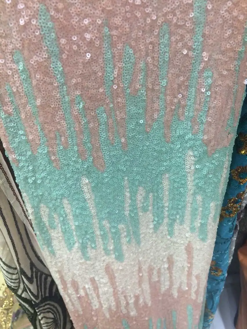 Новые блестками/вышивка кружева/ткань для модное платье сетки, кружева, блестки/французский чистая кружевной ткани для женщин l401