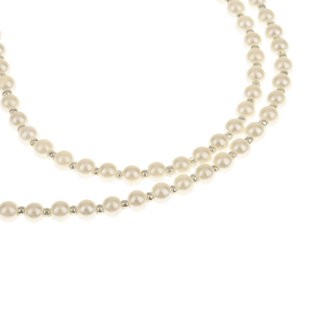 2Pcs Spectacles Imitation Pearls Glasses Eyeglasses Chain Sunglasses Bead Chain Strap Cord for Women and Girl