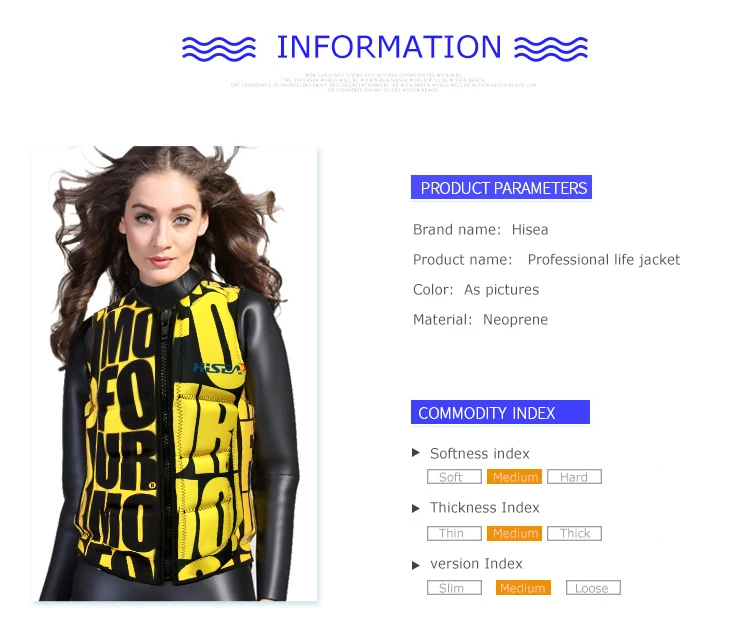 Hisea неопрен профессии спасательный жилет Для мужчин Для женщин спасательный жилет для рыбалки для занятий серфингом для взрослых плавучесть спасательный жилет спасательный плавающий ткань XS-XXXL