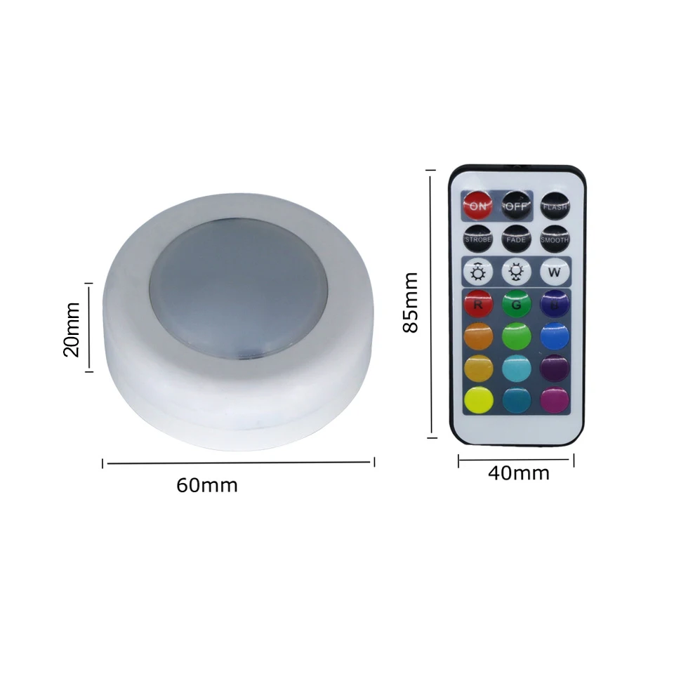 Светодиодный RGB ночник Xsky с регулируемой яркостью питание от 3 батареек ААА
