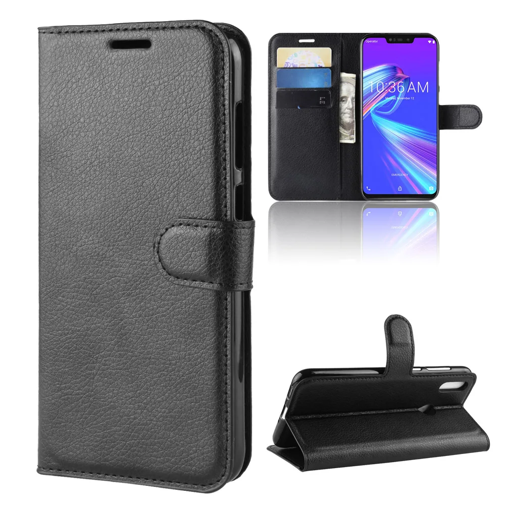 Кошелек на Asus Zenfone Max Pro M2 ZB631KL Чехол Флип Роскошный из искусственной кожи чехол для