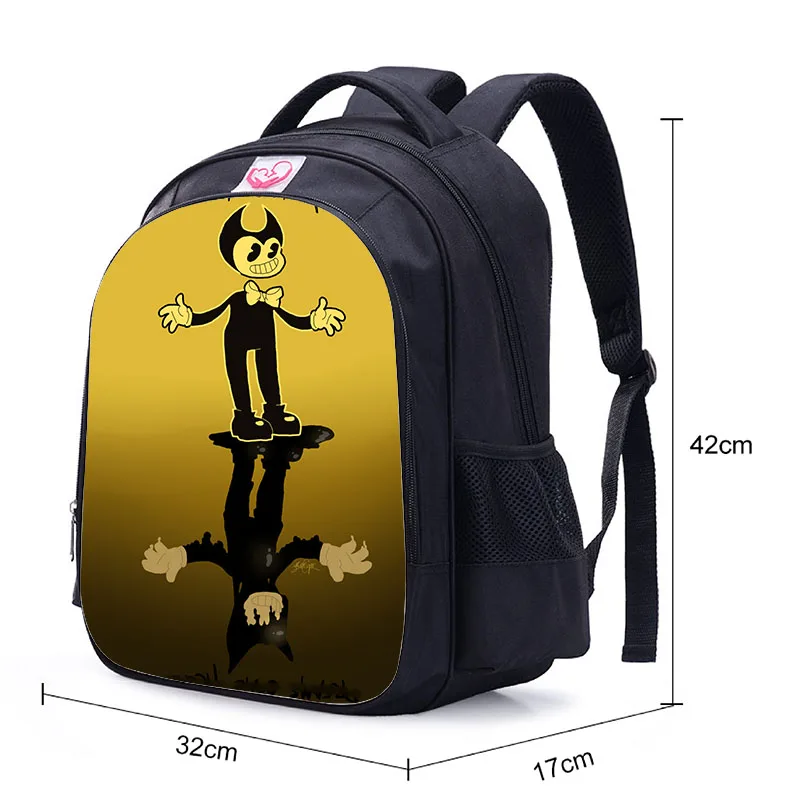 16 дюймов Бенди и машина чернил рюкзак для детей школьные сумки мультфильм игра книга рюкзак повседневный школьный рюкзак подарок