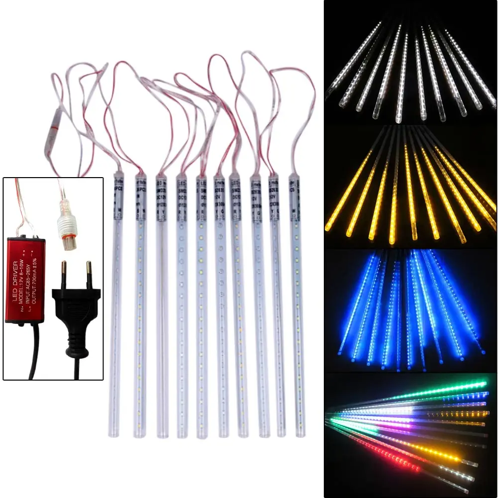 Супер блеск 10 шт. 2835SMD IP65 30 см 360LED водонепроницаемый Метеоритный дождь Дождь