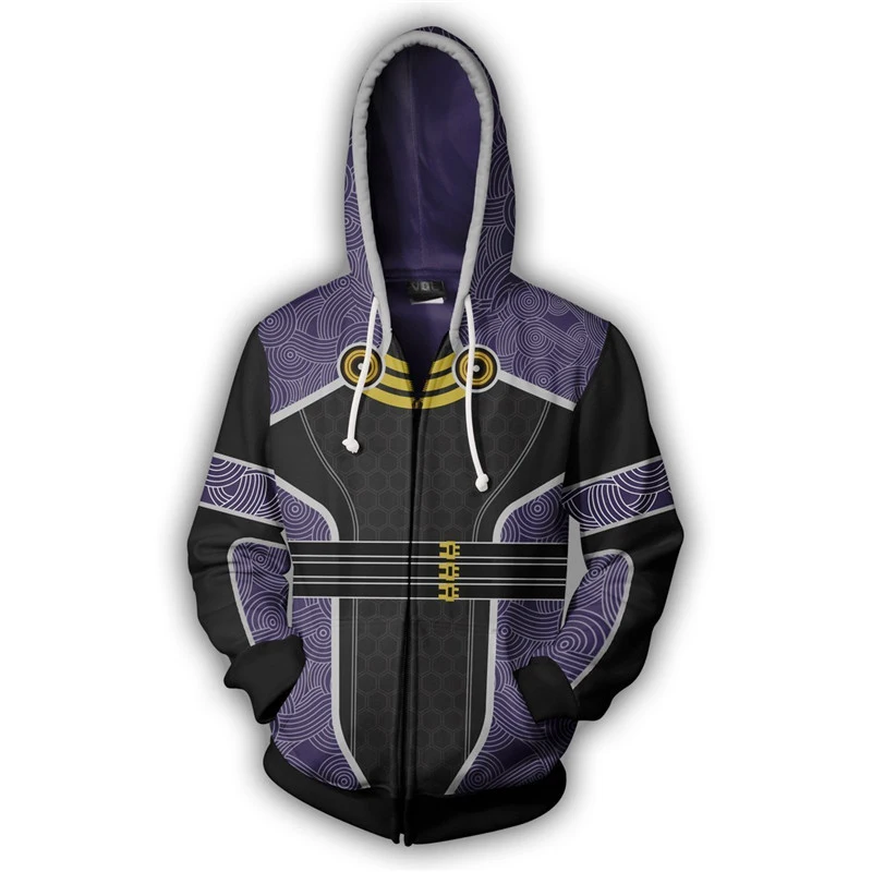 Игра Mass Effect 3 N7 толстовки Косплей Костюм Tali'Zorah футболка куртка пальто на молнии свитер с капюшоном для мужчин Одежда для мальчиков
