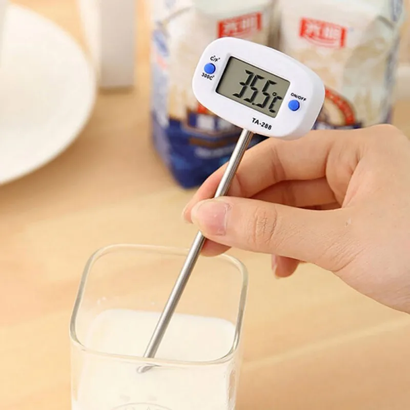 Digital Food Thermometer BBQ Meat Chocolate Oven Milk Water Oil Cooking Kitchen Thermometer font b Electronic