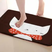 Коврик для ванной комнаты в стиле кошки, Забавный Противоскользящий коврик для ванной, аксессуары для душевой занавески, соответствующие вашей душевой занавеске