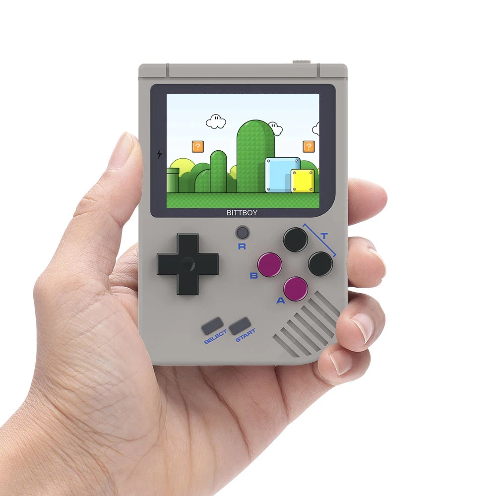 Video Game Console New BittBoy - Version3.5 - Retro Game Handheld Games Console Player Progress Save/Load MicroSD card External