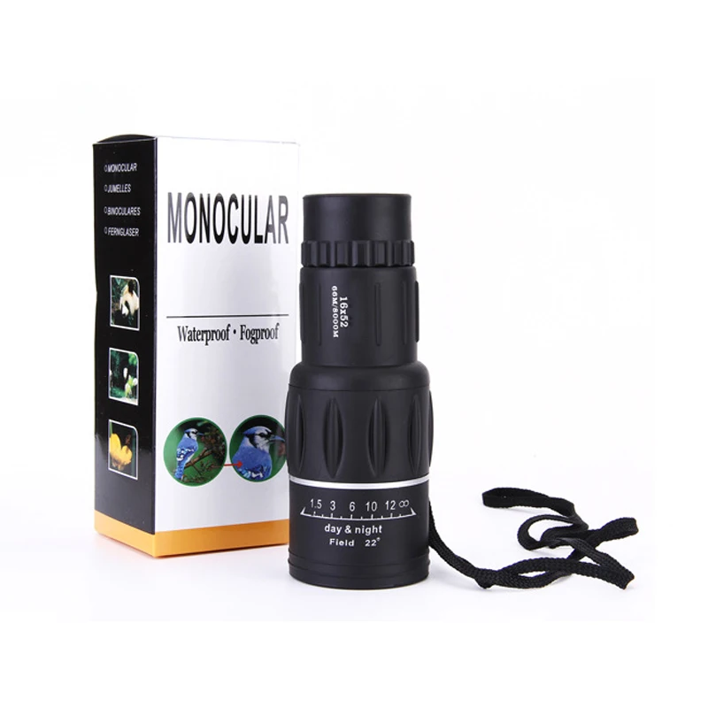  Factory Direct Selling Telescope 16x52 Single Telescope High Multiply HD Low Light Visual Phone Pho