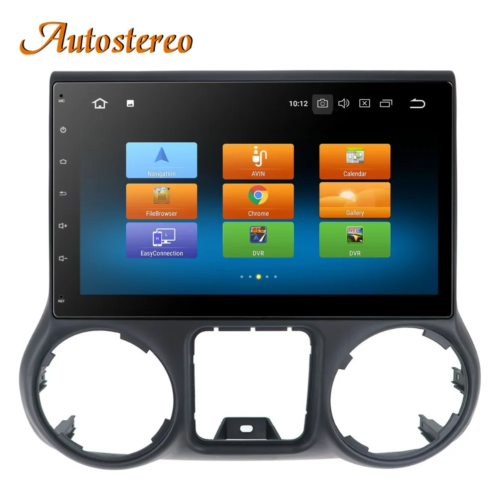 Cheap Android 8 Car DVD Player GPS navigation For Jeep grand wrangler 2011+ headunit multimedia player radio tape recorder head unit 1