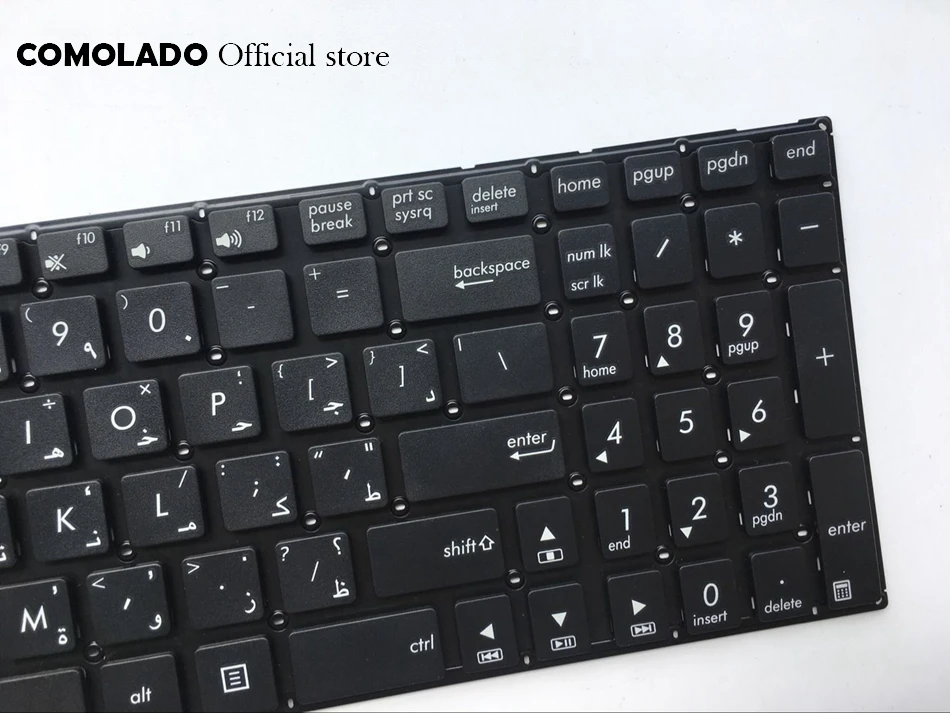 AR Arabic Keyboard For ASUS S56 S56C S56CA S56CB S56CM 0KN0-N31RU13 K56 K56C K56CM R505C K56CB K56CA black Without frame keyboard (2)