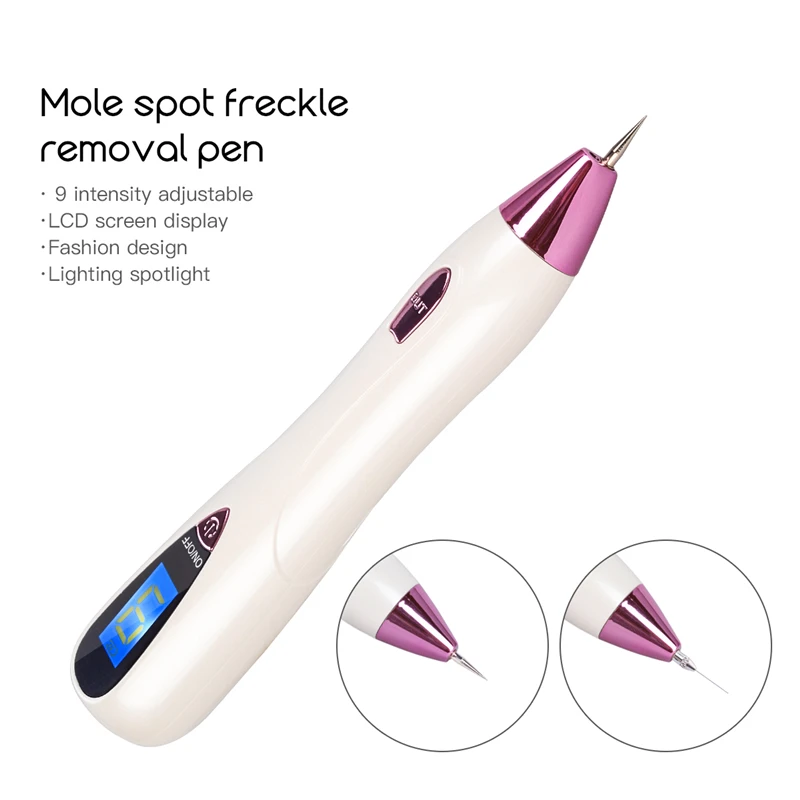 

LCD Laser Skin Care Point Pen Sweep Mole Removal Dark Spot Remover USB Charging 6-Gears Adjustable Wart Freckle Plasma Pen S50