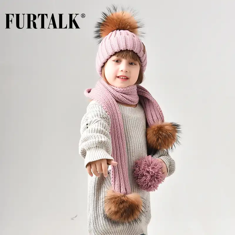 childrens fur hats