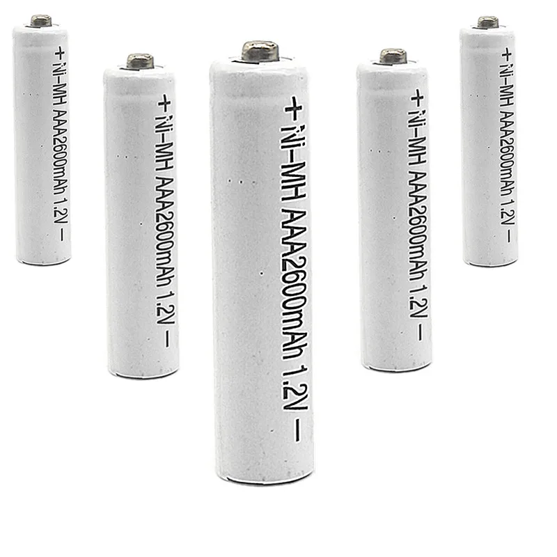 10 шт 2600mAh Ni-MH батареи 1,2 V перезаряжаемые AAA батареи экологически чистые подходят для большинства электронных продуктов