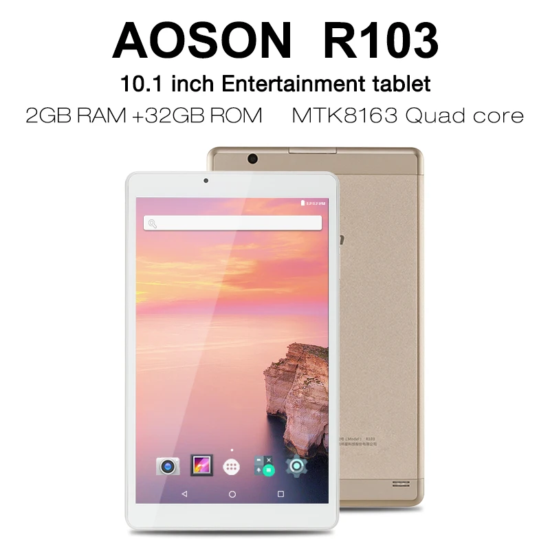 عالية السرعة GPS الذكية 10.1 بوصة رباعية النواة 32 GB اللوحي Aoson R103 الروبوت 7.0 اللوحي 2 GB RAM MTK8163 1280*800 Wifi وحة معدنية حالة عالية السرعة GPS الذكية 10.1 بوصة رباعية النواة 32 GB اللوحي Aoson R103 الروبوت 7.0 اللوحي 2 GB RAM MTK8163 1280*800 Wifi وحة معدنية حالة