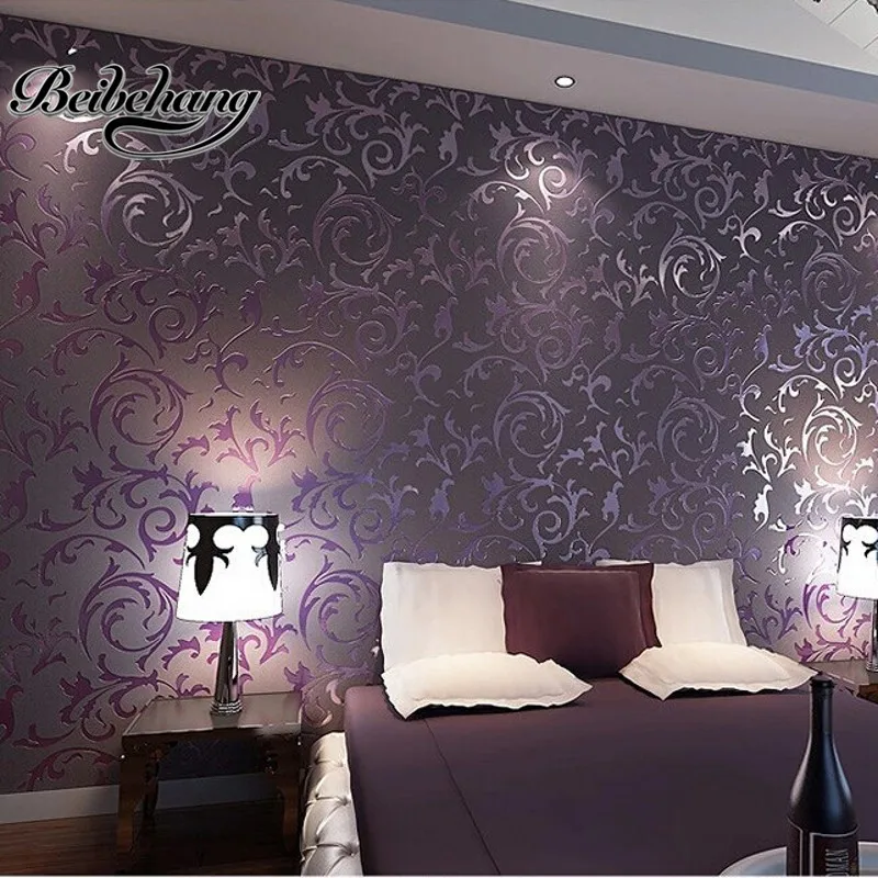 beibehang wallpaper High quality wallpaper 3D fashion papel de parede bedroom background desktop wall paper rolls White Purple beibehang wallpaper High quality wallpaper 3D fashion papel de parede bedroom background desktop wall paper rolls White Purple