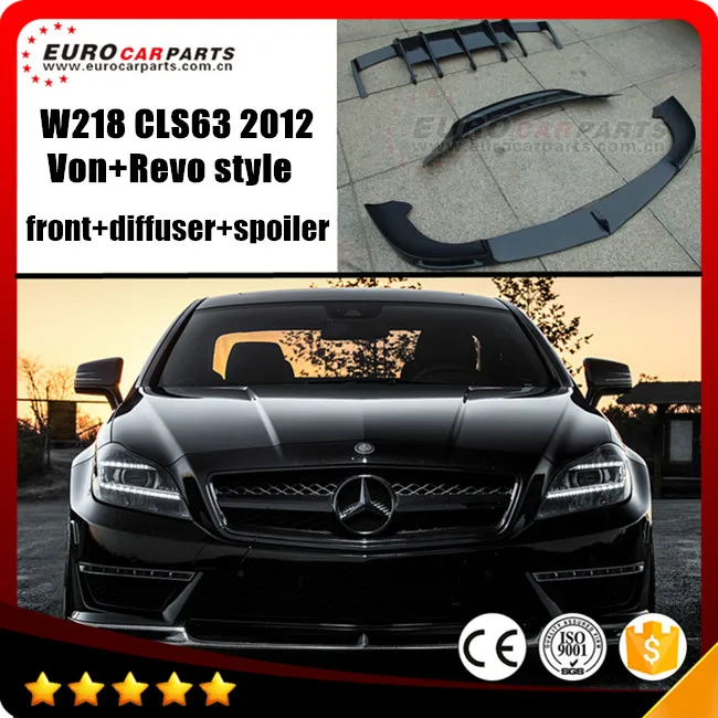 

CLS63 carbon fiber parts fit for CLS-CLASS W218 CLS63 R-style front lip diffsuer spoiler