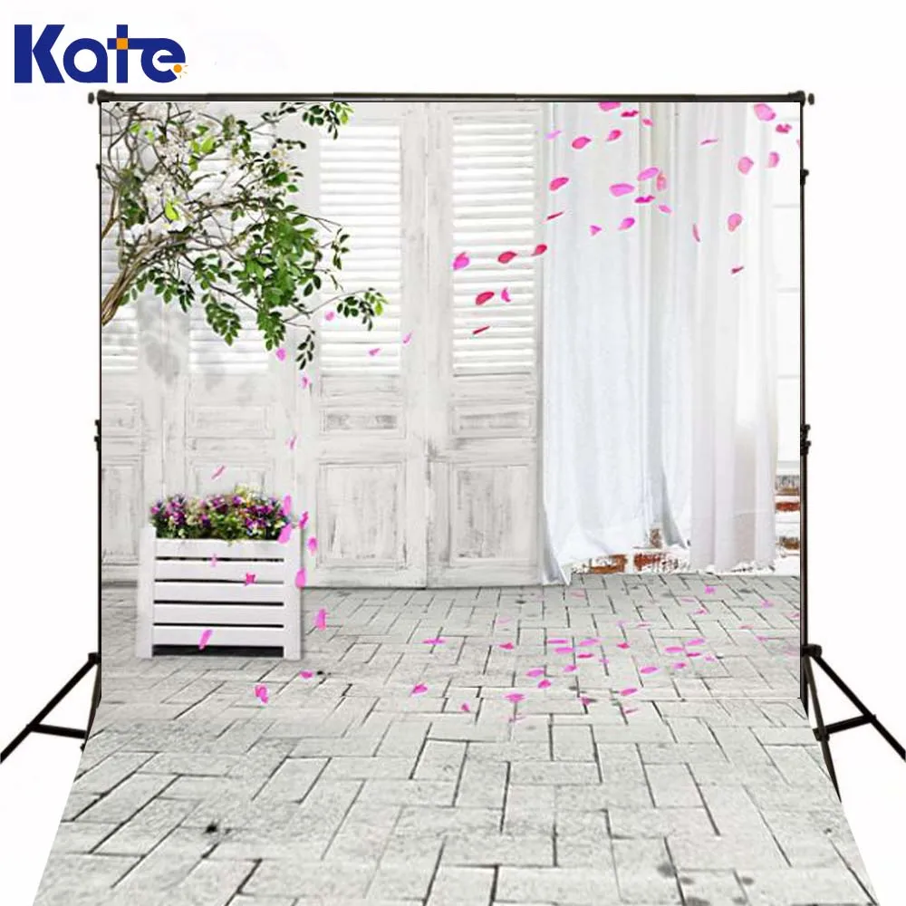 

150x220cm Kate Digital Printing Backgrounds Petals Flutter Photography Backdrops White Flower Kids Photography Backdrop 3266 LK