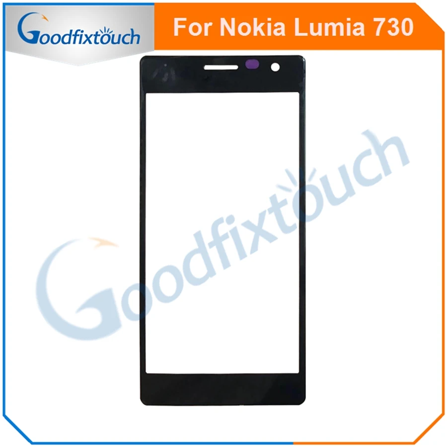 1 шт. для Nokia Lumia 730 сенсорный экран сенсорная Передняя стеклянная линза Панель