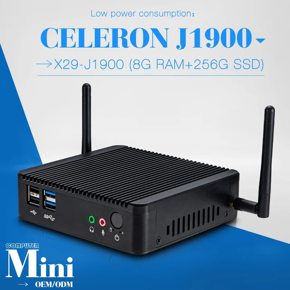  2016 XCY J1900 quad Core Mini PC with Windows 8GB DDR3 256GB SSD Desktop Computer Laptop 3*USB 2.0 1*USB 3.0 Thin Client 