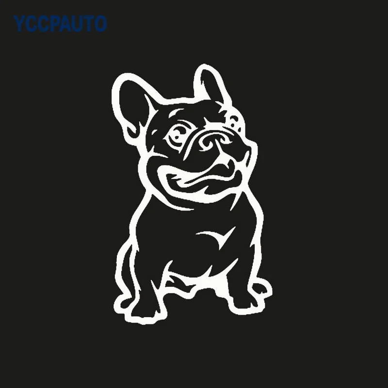 Mobil Styling Stiker Mobil French Bulldog Anjing 140x80 Mm Lucu