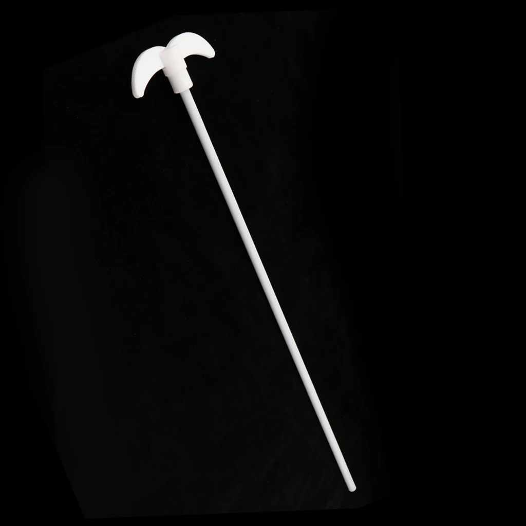 400 mm PTFE Stirring Rod Overhead Stirrer Mixer Shaft w/ 90 mm Dia Foldable Paddle - Lab Flask Utensils Accs
