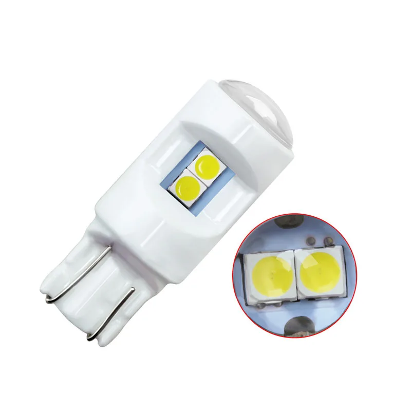 2pcs Signal Lamp 3030 6SMD T10 Led Car Bulb W5W Led T10 Led Lamps 5W5 Clearance Backup Reverse Light For Cars WhiteIce Blue (2)