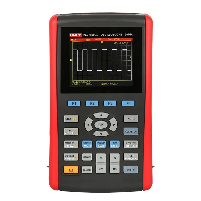 

UNI-T UTD1050CL Digital Handheld Storage Oscilloscope 1CH 3.5'' LCD Display With Free Shipping