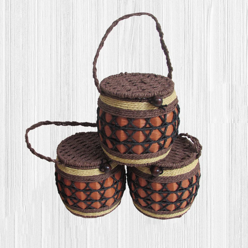 paper rope storage baskets