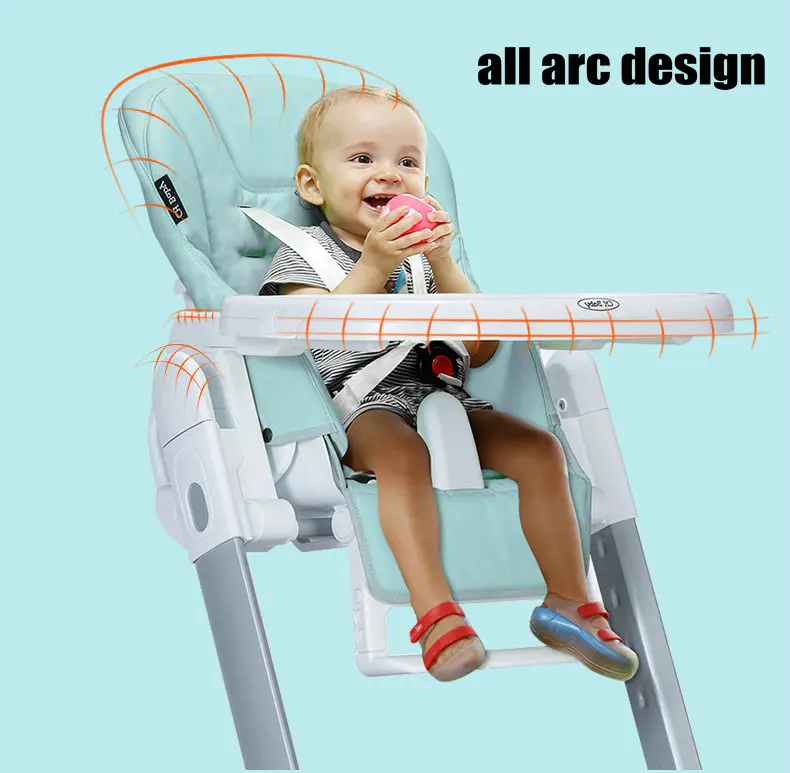 CH ребенка складной стульчик для кормления ребенка, многофункциональный портативный кормить ребенка, высота сиденья регулируется детский