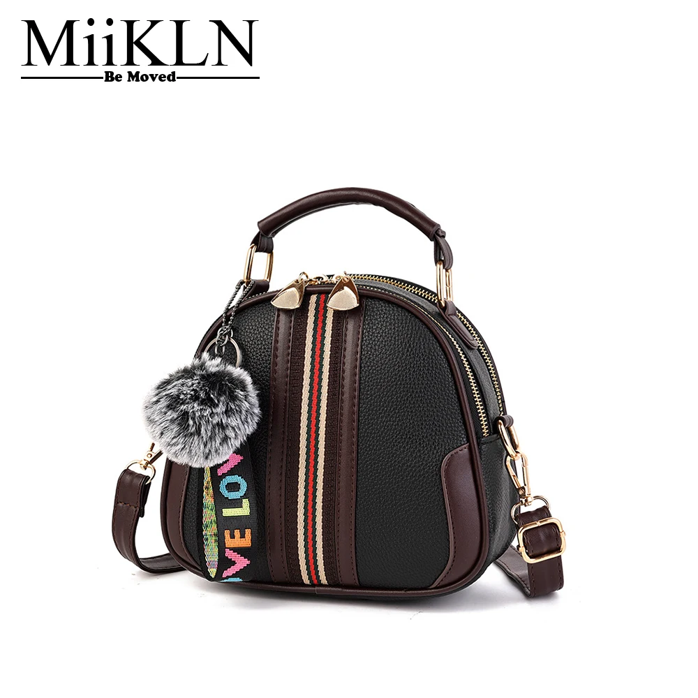

MiiKLN Black Red Orange Grey Women Small Handbags PU Leather Panelled Crossbody Small Bags For Female Flaps