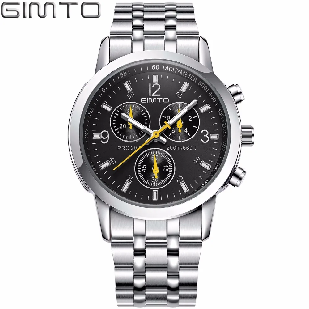 

GIMTO 2018 Brand Sport Men Watch Creative Steel Clock Luxury Quartz Lovers Watch Casual Male Female Wristwatch Relogio Masculino