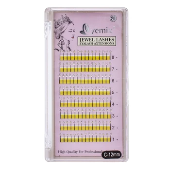 

New Y Faux mink individual lashes with white Diamond maquiagem cilios for professionals false eyelash extension
