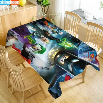 

Europe Tablecloth Lego Batman Dustproof Dinner Table Cloth Rectangular Wedding Decoration Table Cover Home Textiles