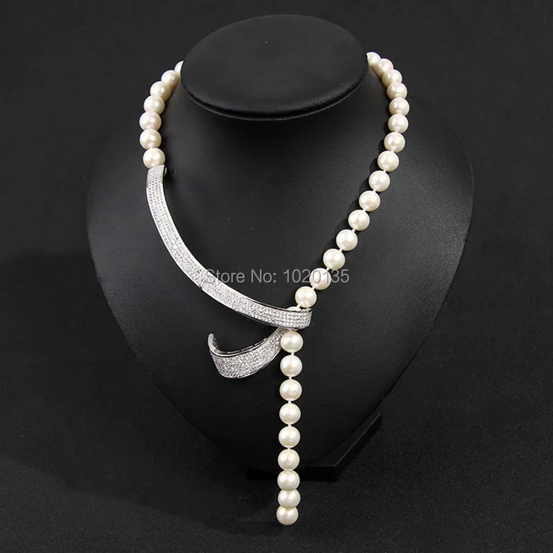 

one set freshwater pearl white near round 8-9mm necklace earrings nature beads wholesale 19inch FPPJ