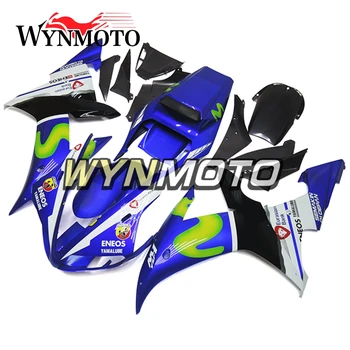 

ABS Plastic Injection Blue White Green Covers New Complete Motorcycle Fairings For Yamaha YZF R1 2002 2003 Fairing Kit Cowlings