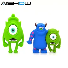 USB флеш-накопитель с милым мультяшным монстром, 4 ГБ, 8 ГБ, 16 ГБ, 32 ГБ, 64 ГБ, USB 2,0, флешка, карта памяти, подарок