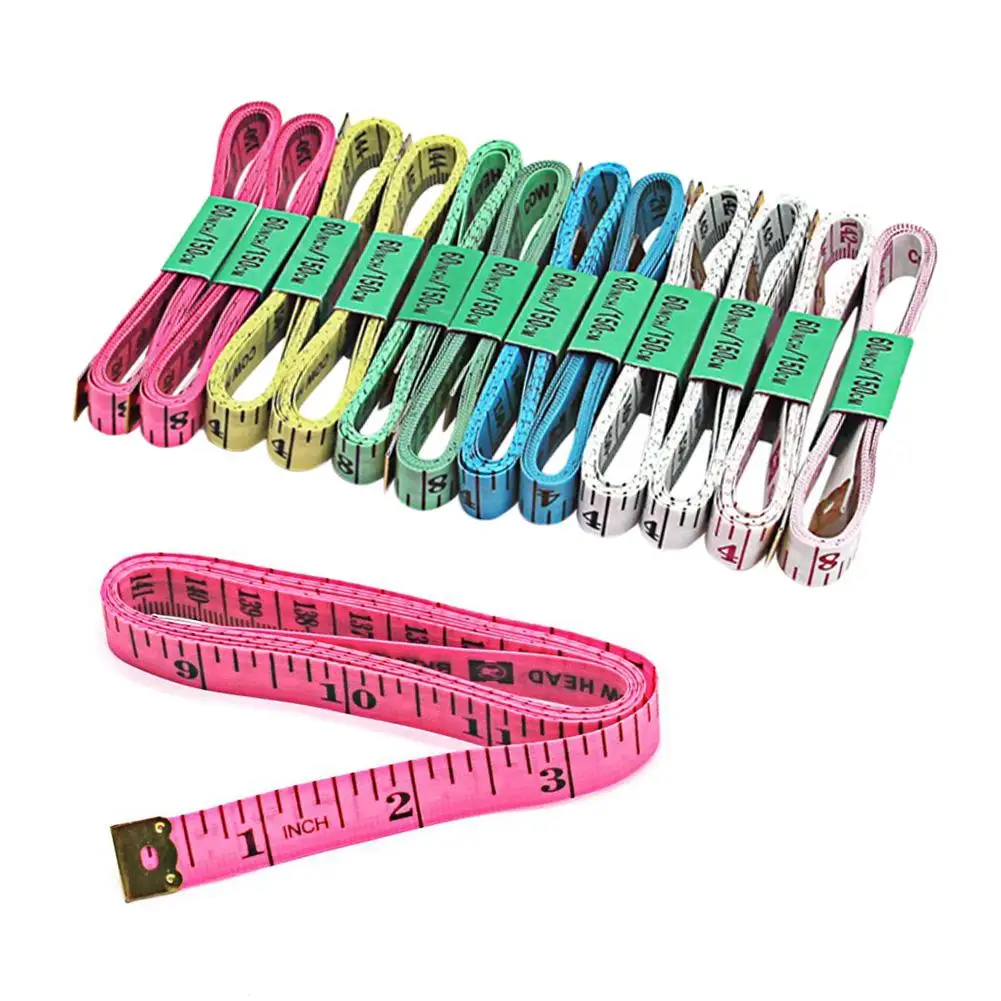 12pcs/lot Ruler Home Clothing Measuring Tape Inch Tailoring Sewing