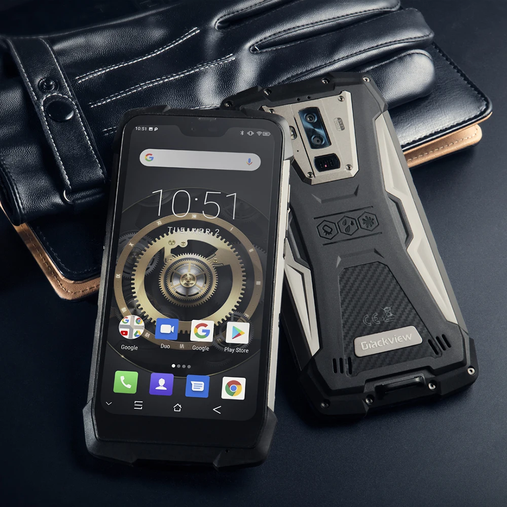 Смартфон Blackview BV9700 Pro IP68 6 ГБ + 128 Гб Android 9 0 камера ночного видения 16 Мп 4G мобильный