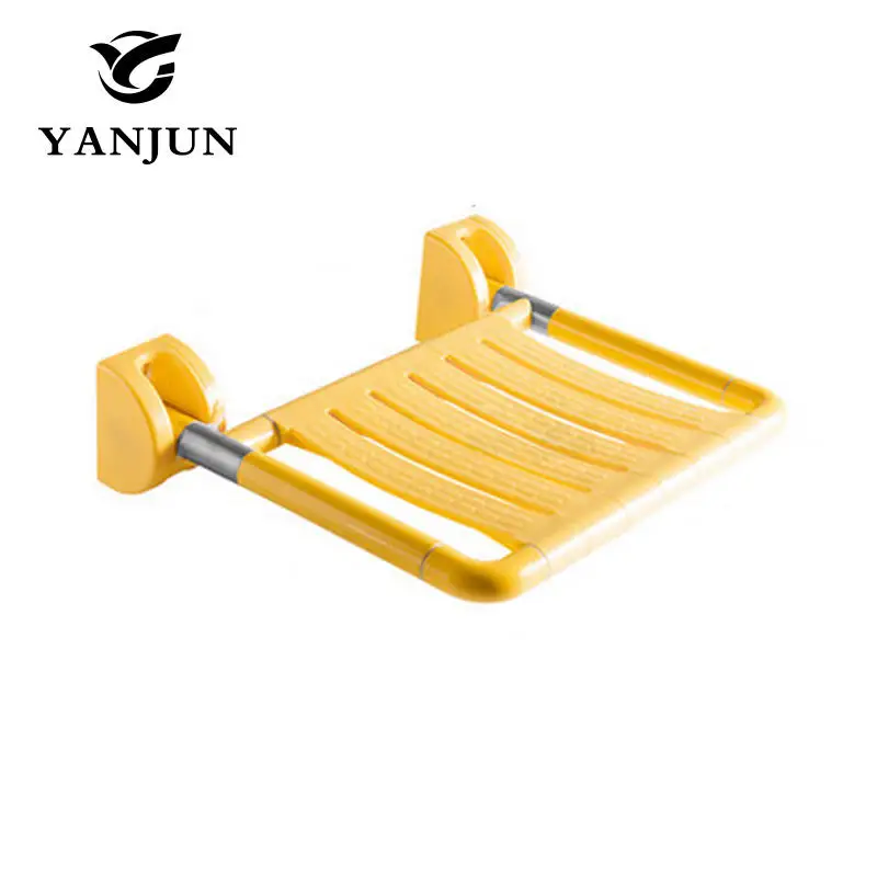 

Yanjun Wall Mounted Bath Shower Seat With Legs Folds Away Spa Bench Public Arears Saving Space YJ-2031