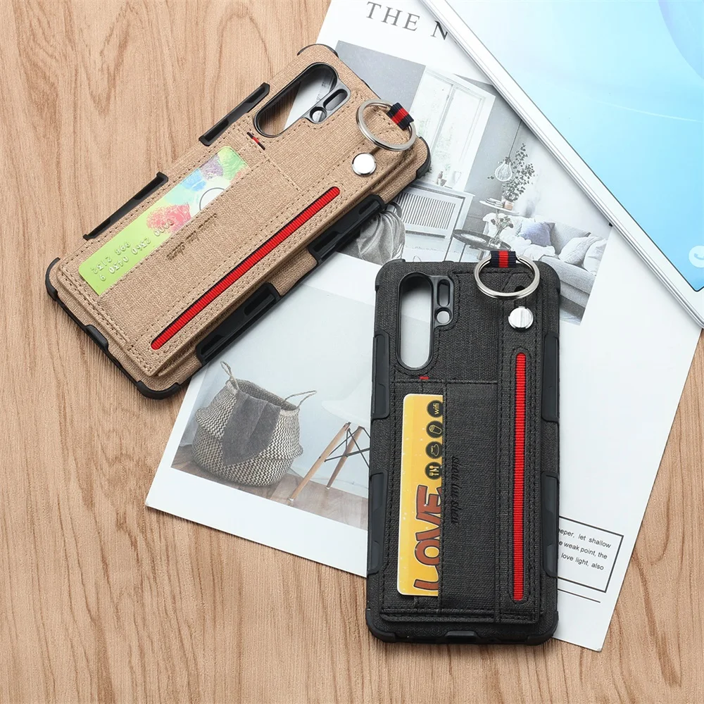 Тканевый чехол-бумажник для samsung Galaxy S10 S9 S8 Plus, чехол с ремешком для Galaxy Note 8 9, чехол-кошелек из ТПУ, силиконовый чехол