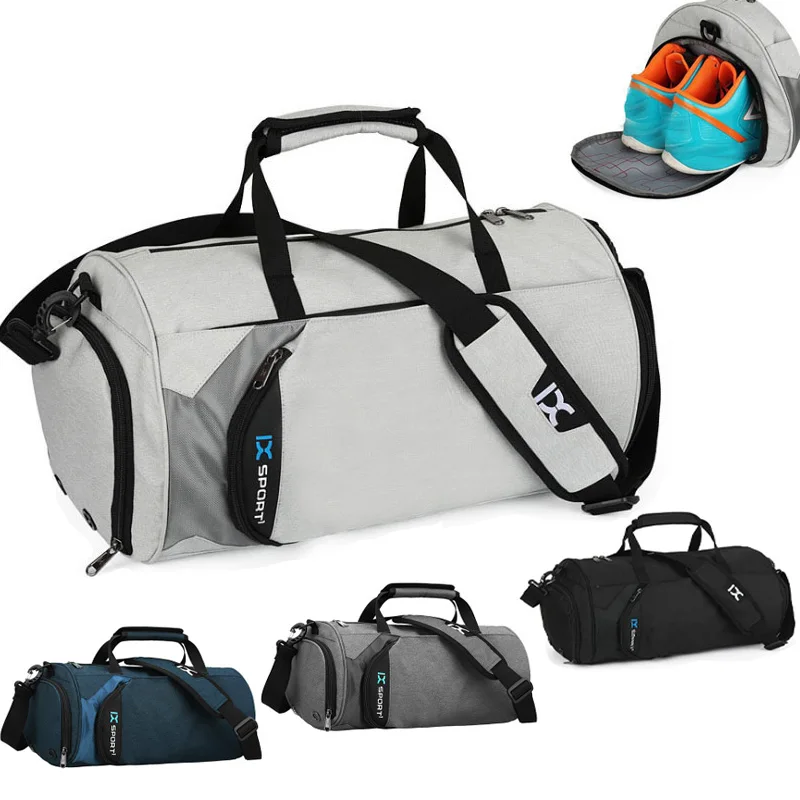 

Men Sports Gym Bags for Travel Bag for fitness Outdoor Sports Shoes Women Dry Wet Separation Travel Independent Shoe Position